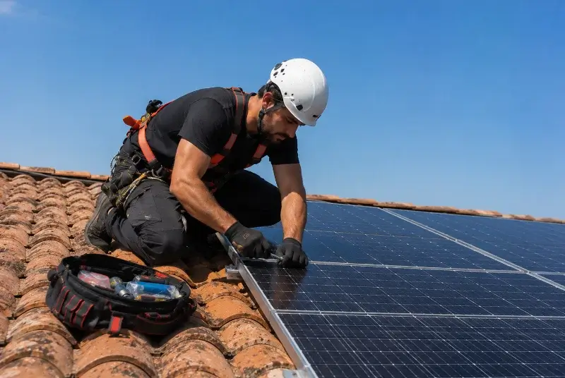 Maintenance et monitoring de panneaux solaires à Saint-Lager