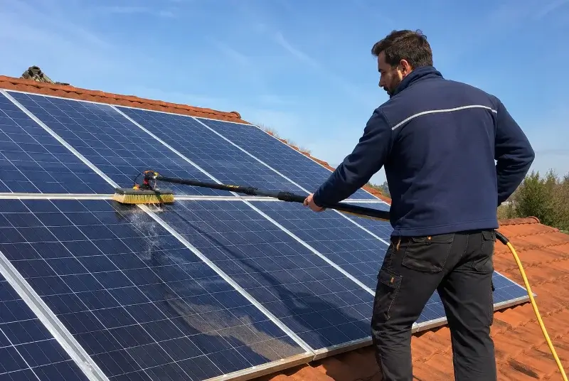 Nettoyage et entretien de panneaux solaires à Saint-Lager